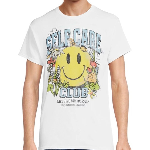 GRAPHIC TEE SHIRT SELF CARE - Picture 1 of 3